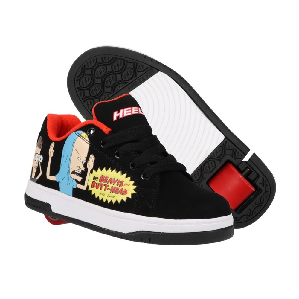 SPLIT MTV BEAVIS AND BUTT-HEAD
BLACK/RED HEELYS